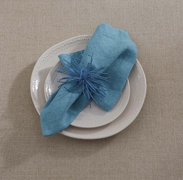 Elements Napkin - Bright Aqua Set of 4 Park Designs - The Fox Decor